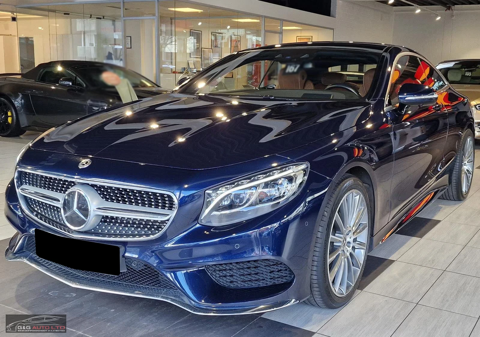 Mercedes-Benz S 500 4M/COUPE/455HP/AMG/PANO/HUD/DESIGNO/KLESS/HUD/734f, снимка 1