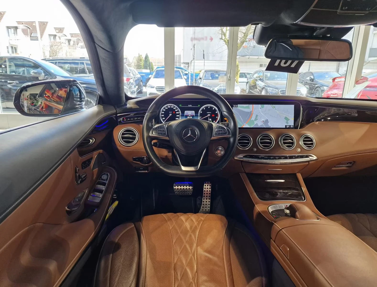 Mercedes-Benz S 500 4M/COUPE/455HP/AMG/PANO/HUD/DESIGNO/KLESS/HUD/734f | Mobile.bg   11