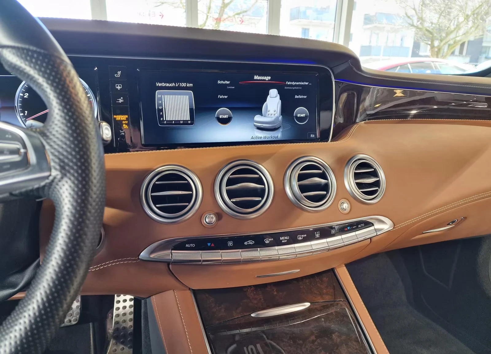 Mercedes-Benz S 500 4M/COUPE/455HP/AMG/PANO/HUD/DESIGNO/KLESS/HUD/734f | Mobile.bg   12