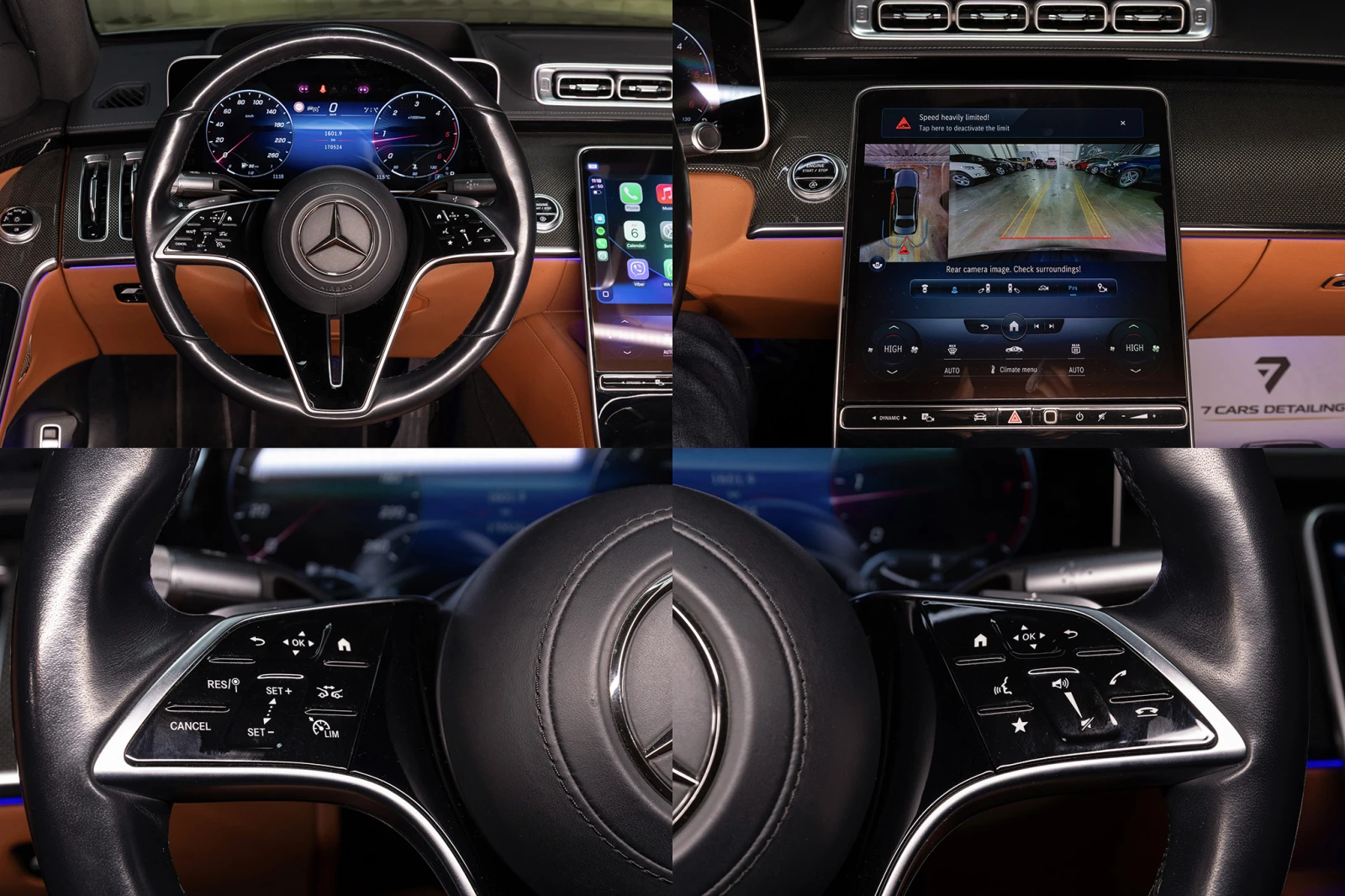 Mercedes-Benz S 400 D 4MATIC* 9G-TRONIC* Burmester* Head-Up* Гаранция, снимка 14 - Автомобили и джипове - 53800542