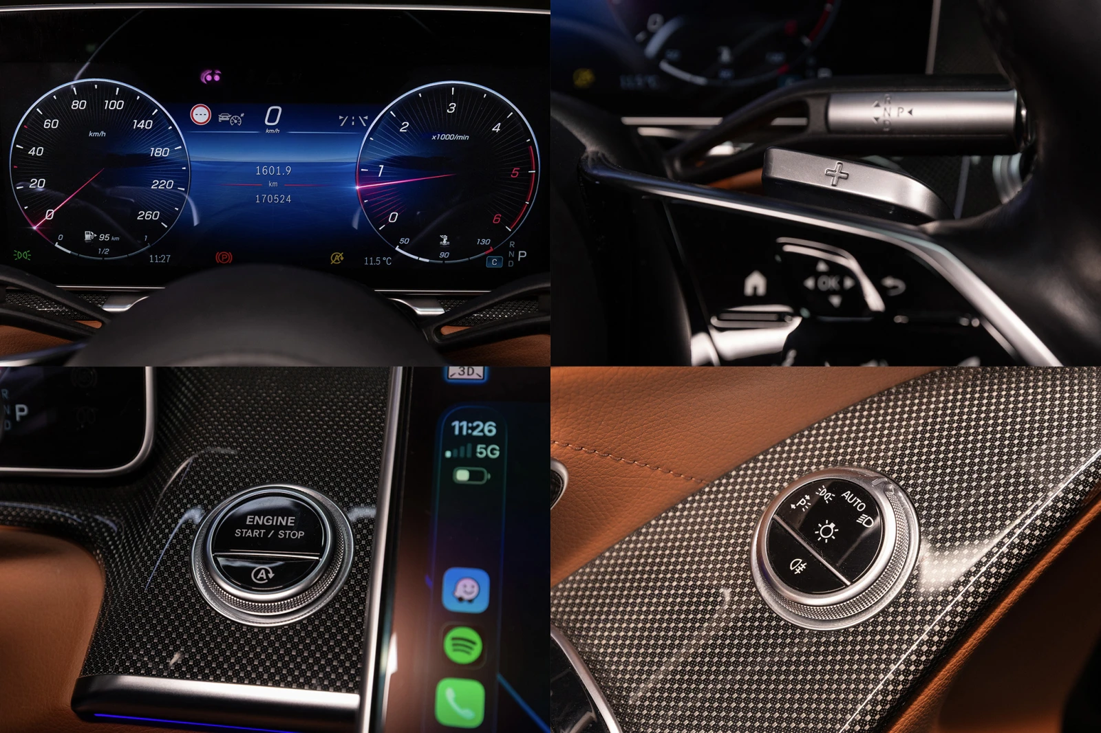 Mercedes-Benz S 400 D 4MATIC* 9G-TRONIC* Burmester* Head-Up* Гаранция, снимка 15 - Автомобили и джипове - 53800542