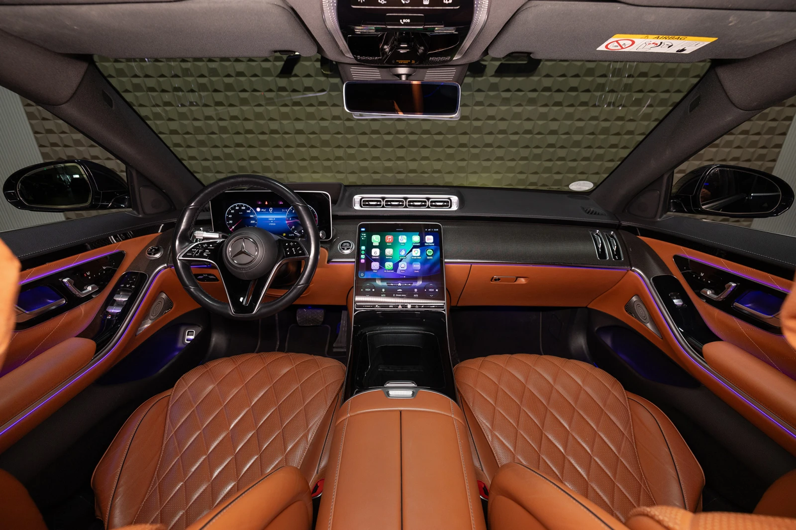 Mercedes-Benz S 400 D 4MATIC* 9G-TRONIC* Burmester* Head-Up* Гаранция, снимка 9 - Автомобили и джипове - 53800542