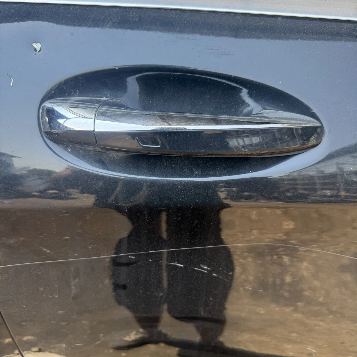 Дръжка на предна дясна врата Mercedes W222 Facelift 2019 Keyless Черен A22276014