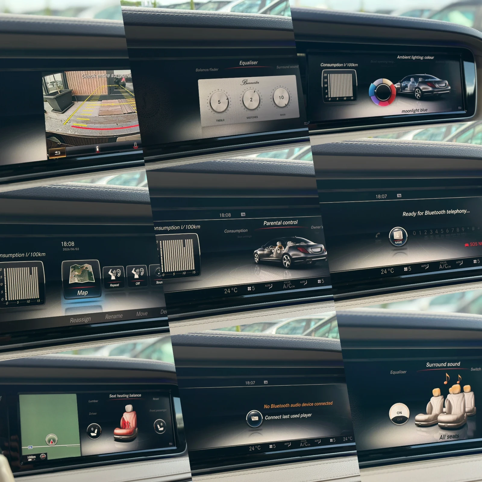 Mercedes-Benz S 350 * AMG LINE* LONG* 3xTV* ПАНОРАМА* , снимка 16 - Автомобили и джипове - 54767249