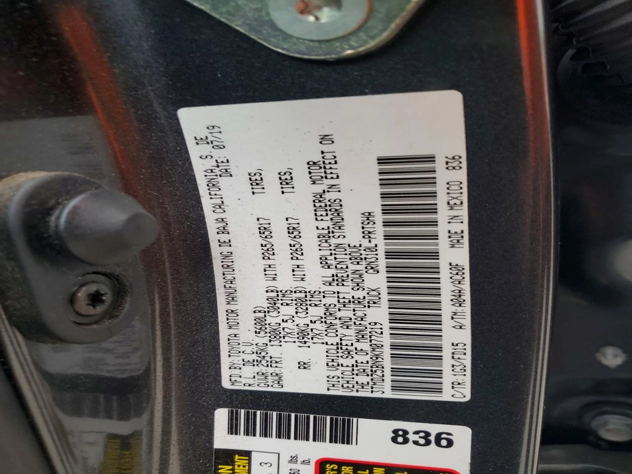 Toyota Tacoma 3.5l Trd Sport, снимка 12 - Автомобили и джипове - 54432276