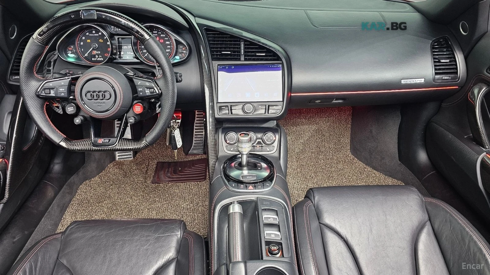 Audi R8 5.2 V10 SPIDER* КОЖА* ПОДГРЕВ* КАМЕРА, снимка 6 - Автомобили и джипове - 55322980