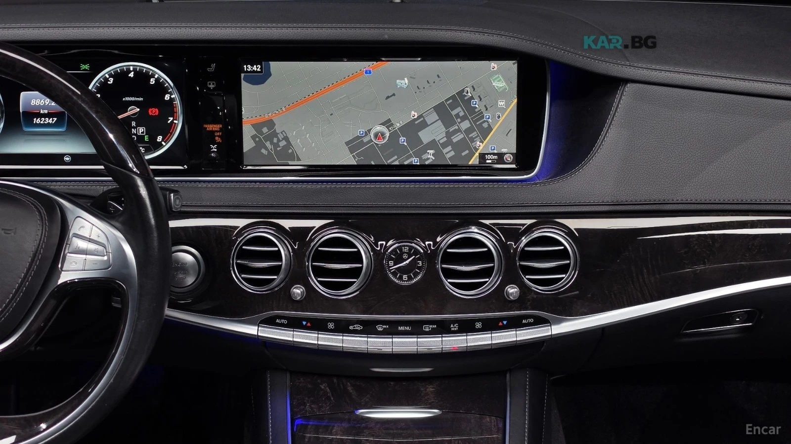 Mercedes-Benz S 500 LONG 4MATIC* 360* HUD* КОЖА* ОБДУХ* ПАНО* МОНИТОРИ, снимка 11 - Автомобили и джипове - 55379632