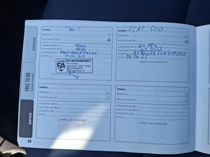 Fiat 500 Cult Mild-Hybrid Обслужен СЕРВИЗНА ИСТОРИЯ, снимка 15 - Автомобили и джипове - 51947767