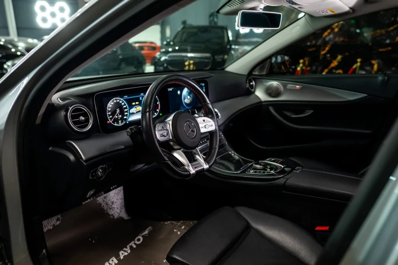 Mercedes-Benz E 220 D FULL AMG LINE FACELIFT BURMEISTER ЛИЗИНГ 100%, снимка 12 - Автомобили и джипове - 53104056