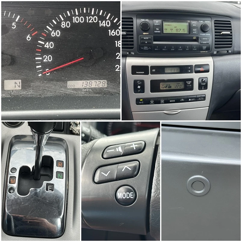 Toyota Corolla FACE 1.4 D4D 90кс АВТОМАТ ВНОС ИТАЛИЯ, снимка 13 - Автомобили и джипове - 55165820