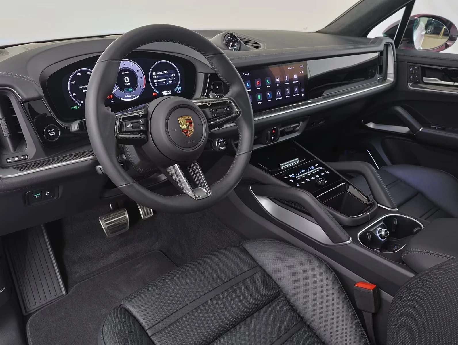 Porsche Cayenne TURBO / E-HYBRID / SPORT CHRONO / BURMESTER, снимка 12 - Автомобили и джипове - 54870241