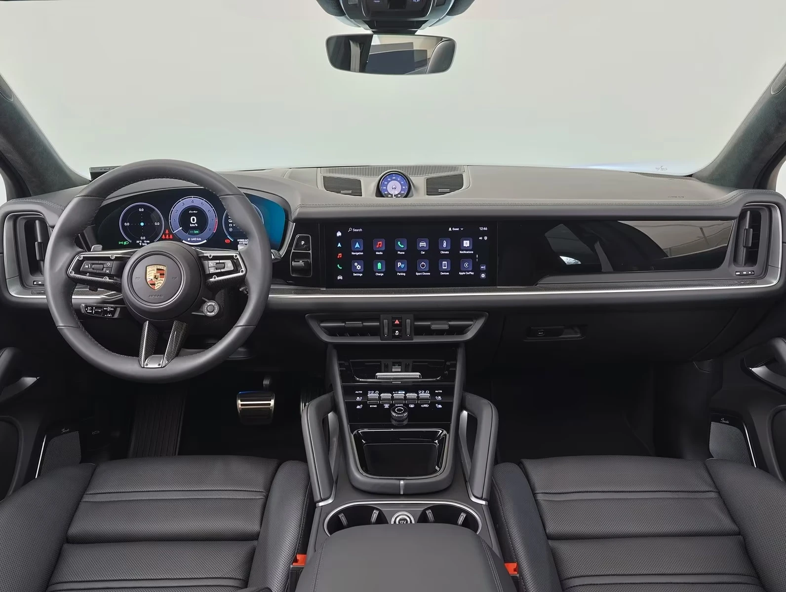 Porsche Cayenne TURBO / E-HYBRID / SPORT CHRONO / BURMESTER, снимка 13 - Автомобили и джипове - 54870241