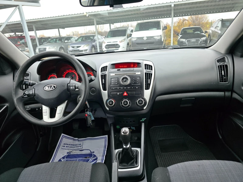 Kia Ceed 1.6CRDI 90кс ! ! РЕАЛНИ КИЛОМЕТРИ ! ! ЕВРО 5, снимка 14 - Автомобили и джипове - 52659290
