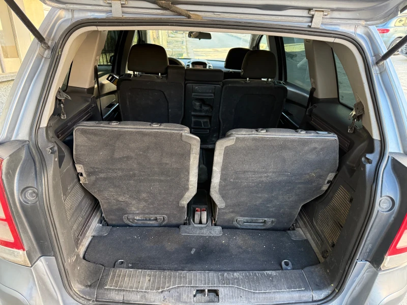 Opel Zafira 1.6 Газ-Бензин 7 Места 2009 Климатроник Зимни Гуми, снимка 14 - Автомобили и джипове - 53090595