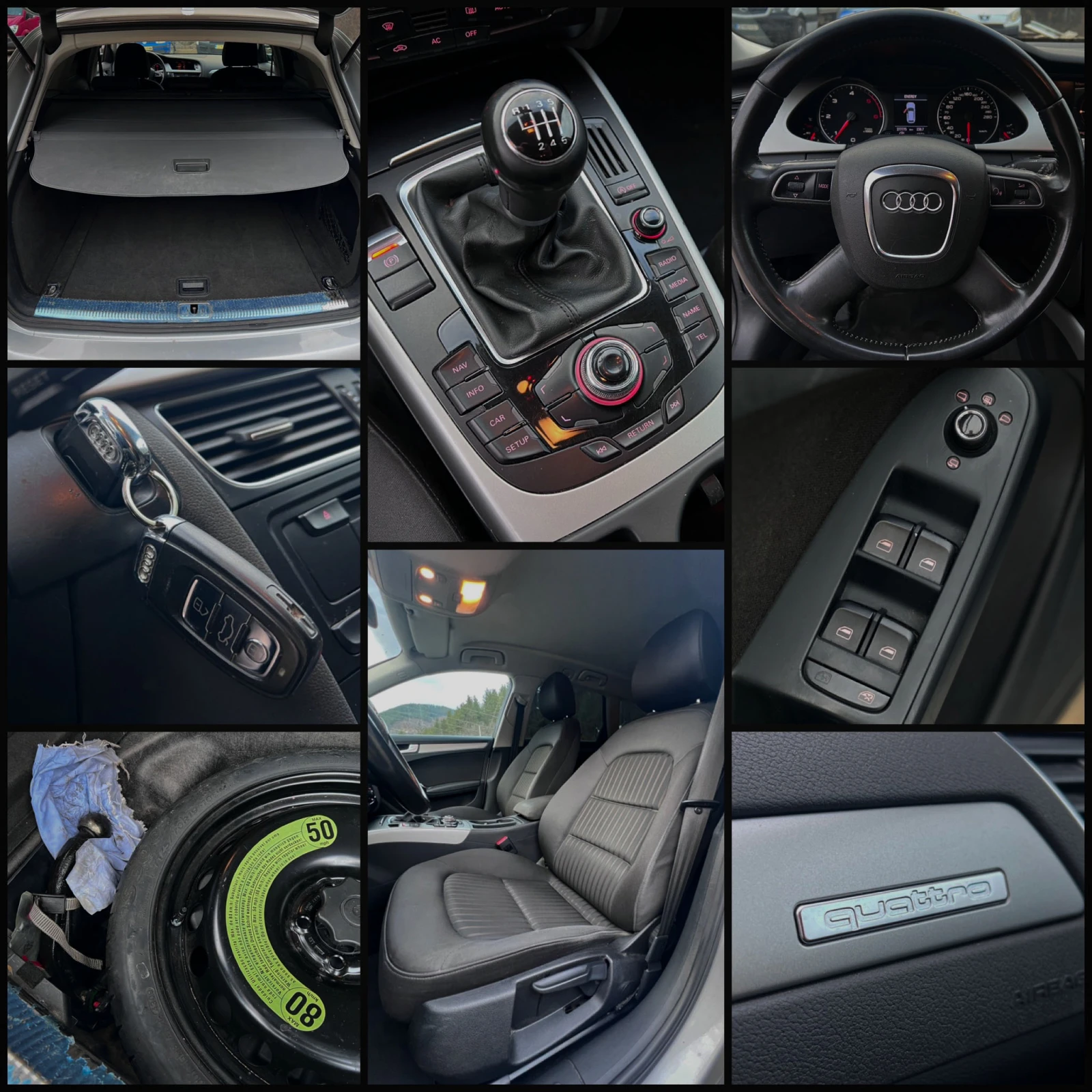 Audi A4 2.0TDI/QUATTRO, снимка 14 - Автомобили и джипове - 53706719