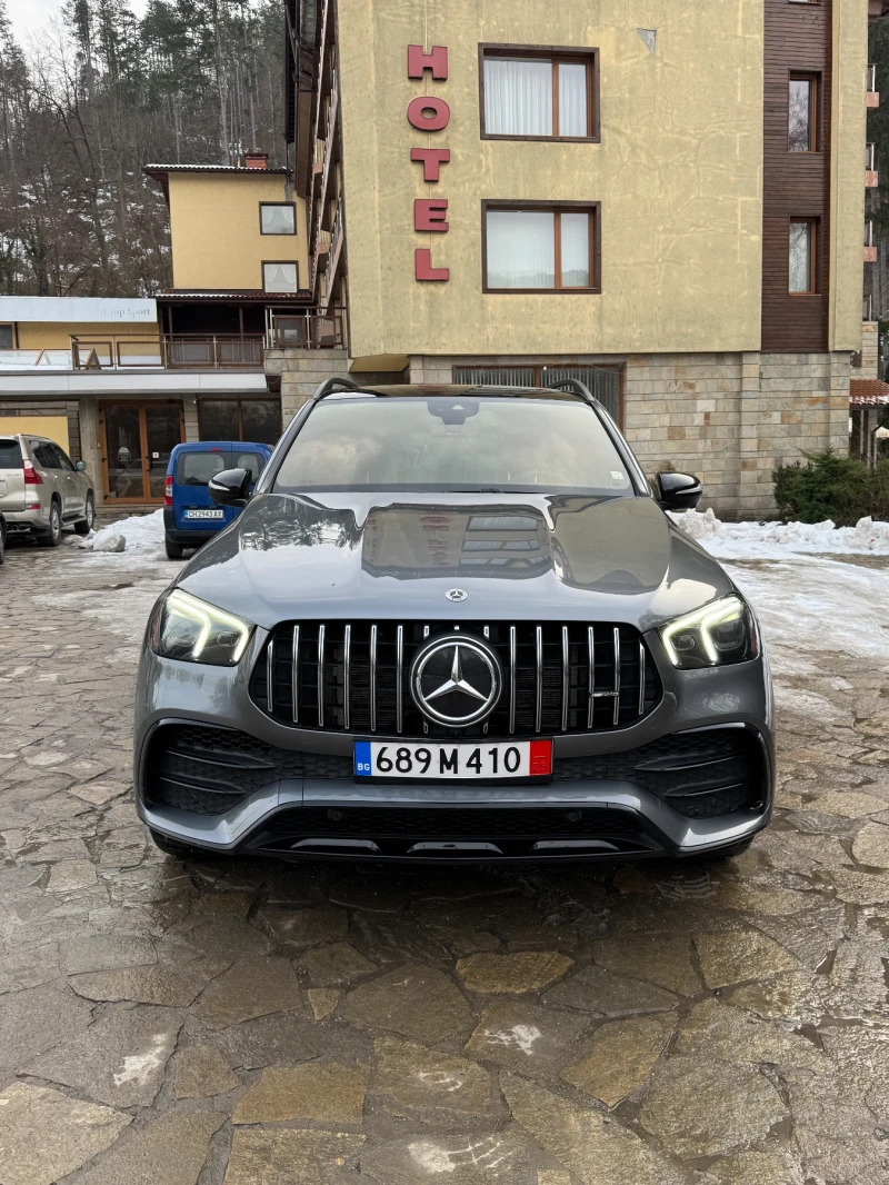 Mercedes-Benz GLE 53 4MATIC  AMG 360  PANORAMA/ВАКУМ/ история /Каско/120хил км, снимка 1 - Автомобили и джипове - 48757021