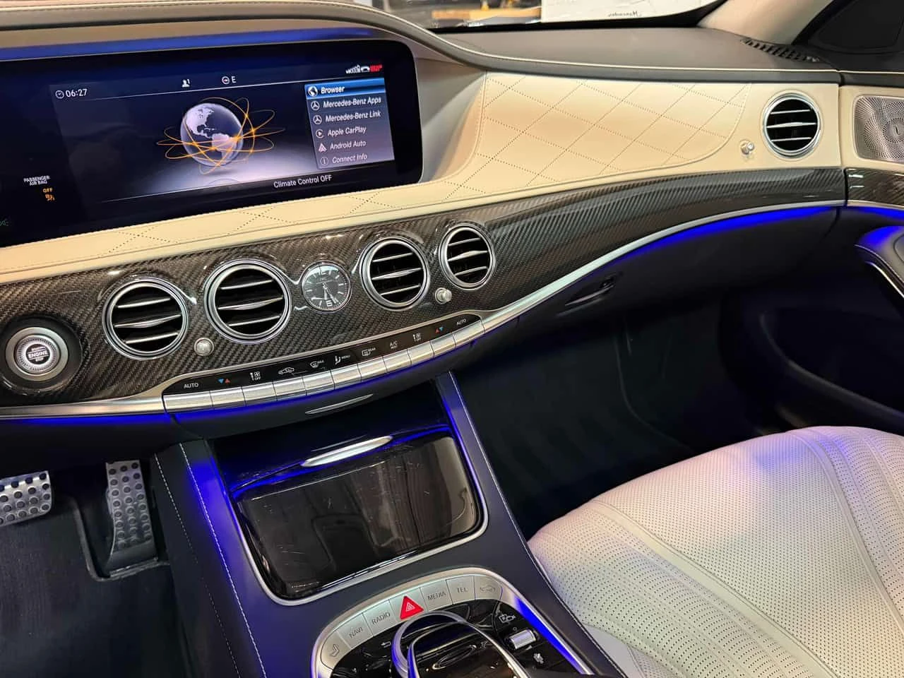 Mercedes-Benz S 63 FULL * ТЕЛЕВИЗОРИ * НОЩНО ВИЖДАНЕ * КАРБОН, снимка 9 - Автомобили и джипове - 54904776