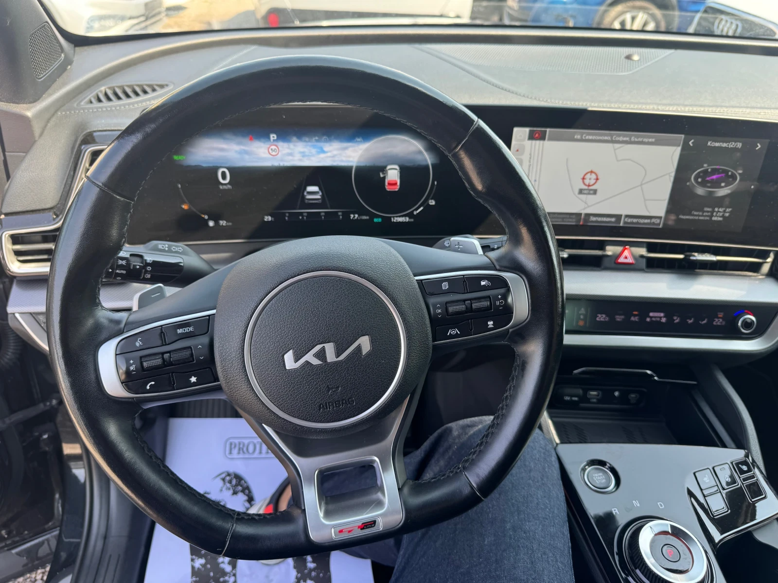 Kia Sportage 4WD* GT line* 1.6HEV 230hp* 129900km* ПОДГРЕВИ* КО, снимка 7 - Автомобили и джипове - 55436117