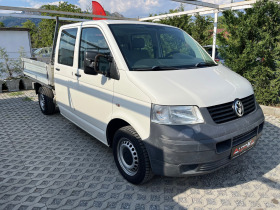 VW Transporter 1.9TDI-102кс= DOUBLE CAB= КЛИМАТИК= 6МЕСТА, снимка 2