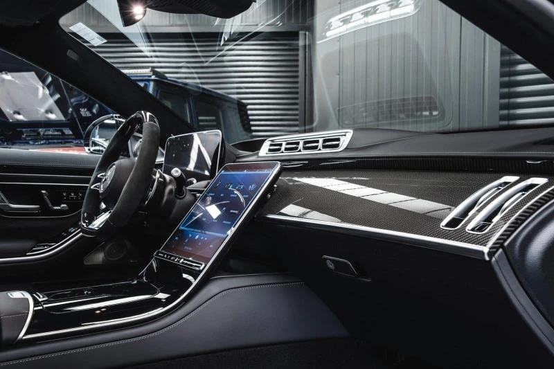 Mercedes-Benz S 63 AMG BRABUS B930 CARBON BURMESTER 4D CERAMIC TV PANO, снимка 14 - Автомобили и джипове - 51508826