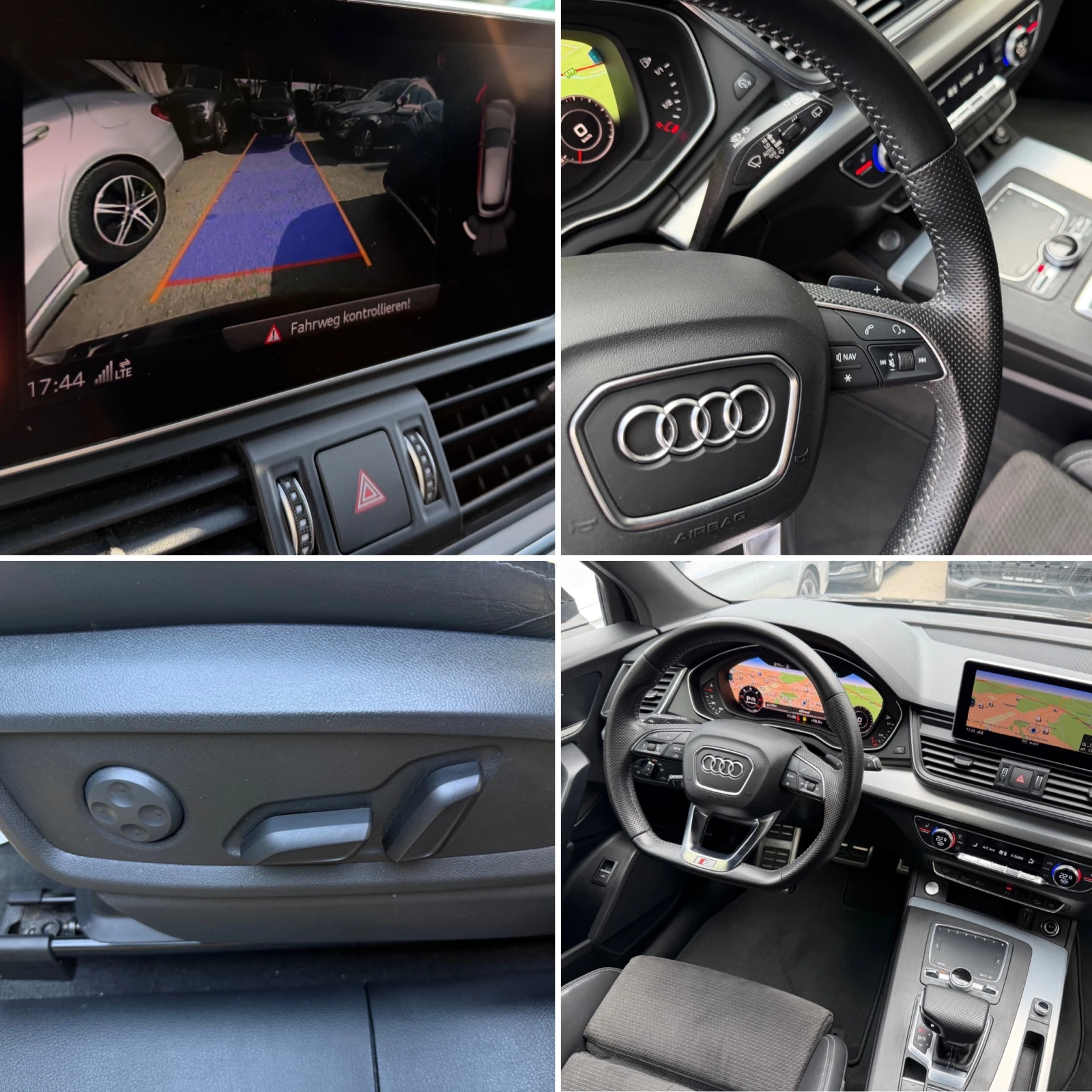 Audi Q5 2.0TDI* S-Line* 190к.с* ПЪЛНА СЕРВИЗНА ИСТОРИЯ В А, снимка 13 - Автомобили и джипове - 54415968
