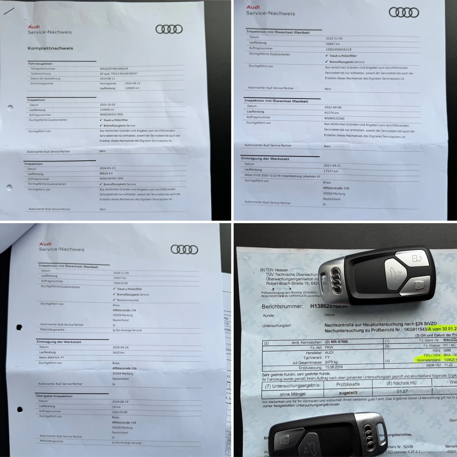 Audi Q5 2.0TDI* S-Line* 190к.с* ПЪЛНА СЕРВИЗНА ИСТОРИЯ В А, снимка 17 - Автомобили и джипове - 54415968