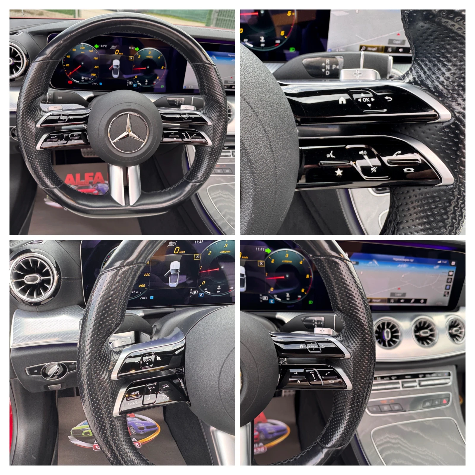 Mercedes-Benz E 220 d/4x4/CABRIO/AMG/ПОРЪЧКОВО/ГАРАНЦИЯ///, снимка 14 - Автомобили и джипове - 54006902