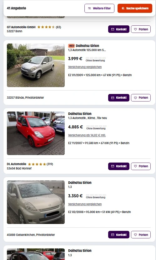 Daihatsu Sirion 1.3 TWIN CAM 16V A/C 4цилиндъра TOYOTA, снимка 15 - Автомобили и джипове - 53725578