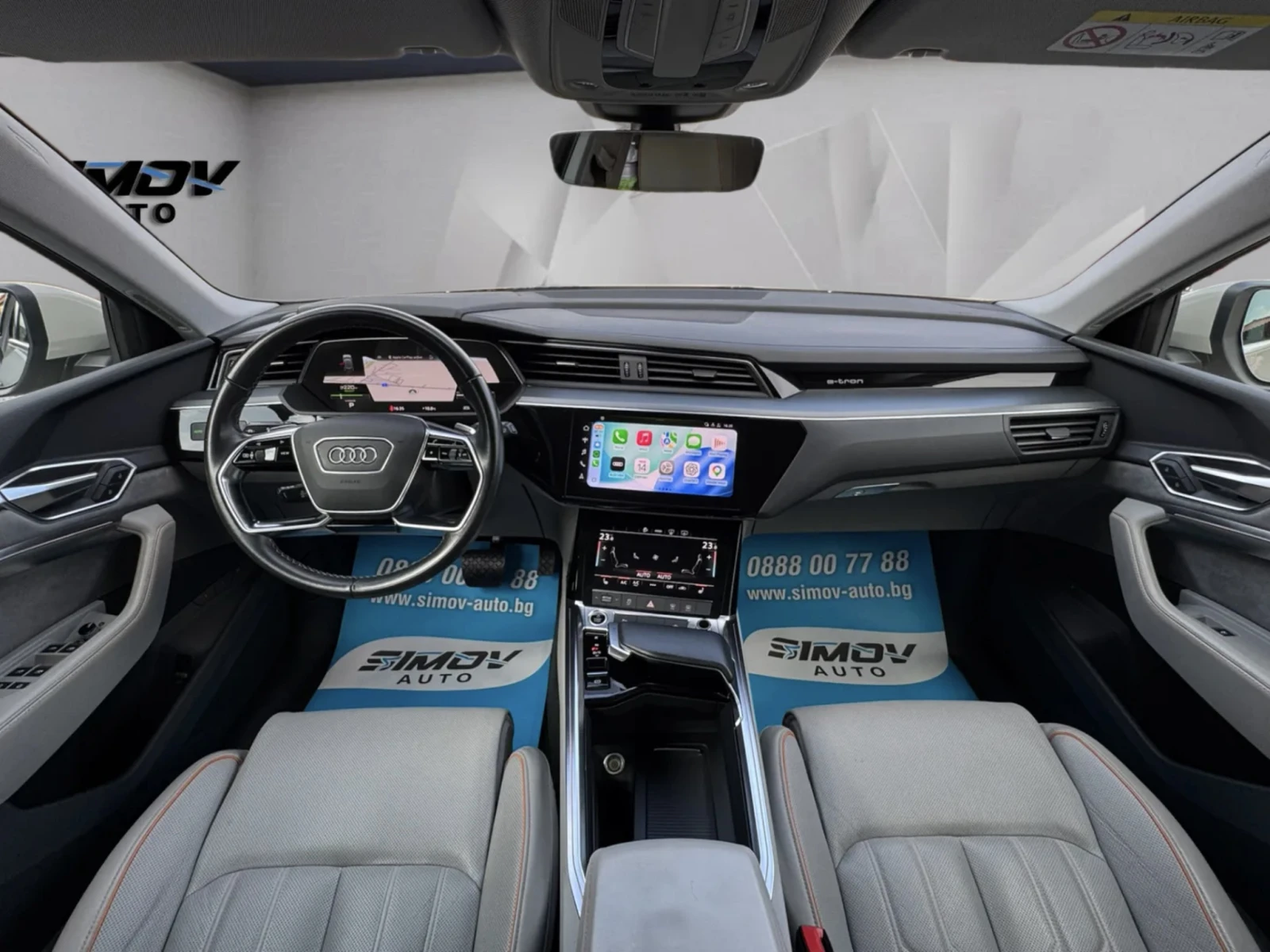 Audi E-Tron 55 S-LINE HEAD-UP КАМЕРИ APPLE CAR PLAY ANDROID, снимка 12 - Автомобили и джипове - 56506687