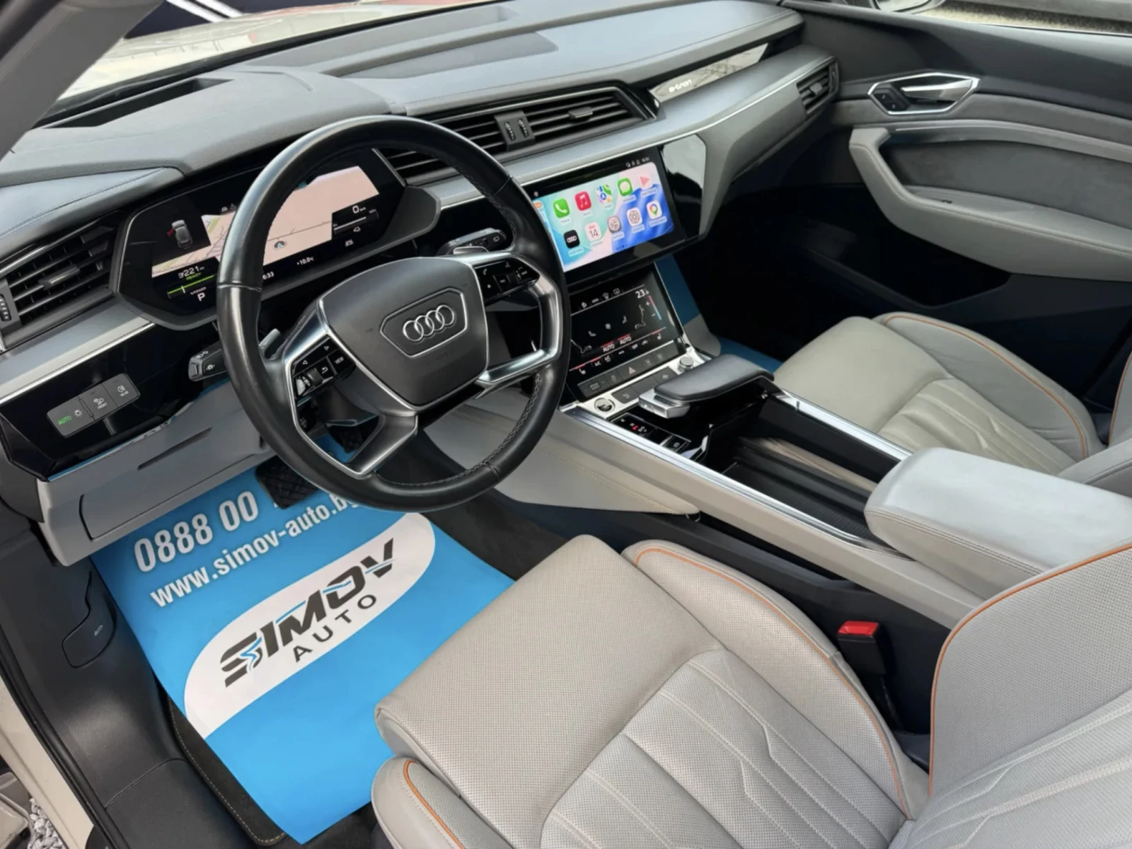 Audi E-Tron 55 S-LINE HEAD-UP КАМЕРИ APPLE CAR PLAY ANDROID, снимка 7 - Автомобили и джипове - 56506687
