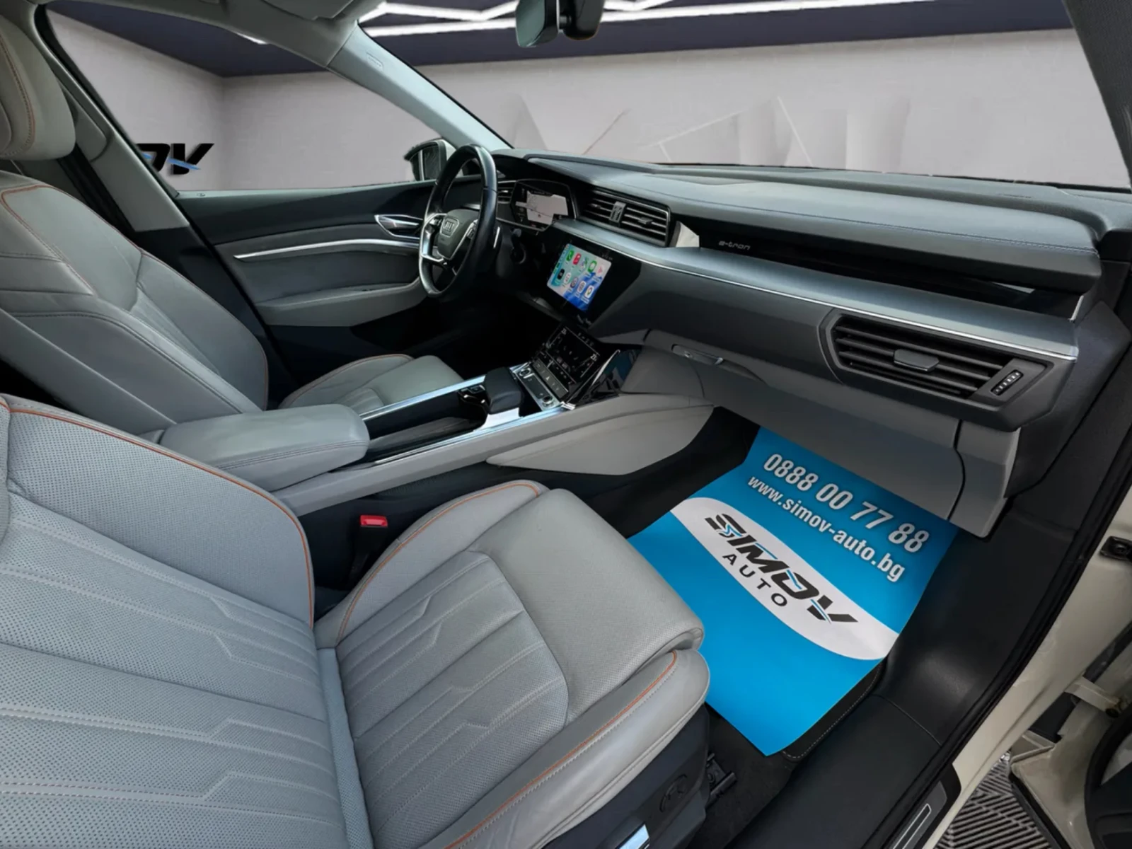Audi E-Tron 55 S-LINE HEAD-UP КАМЕРИ APPLE CAR PLAY ANDROID, снимка 15 - Автомобили и джипове - 56506687