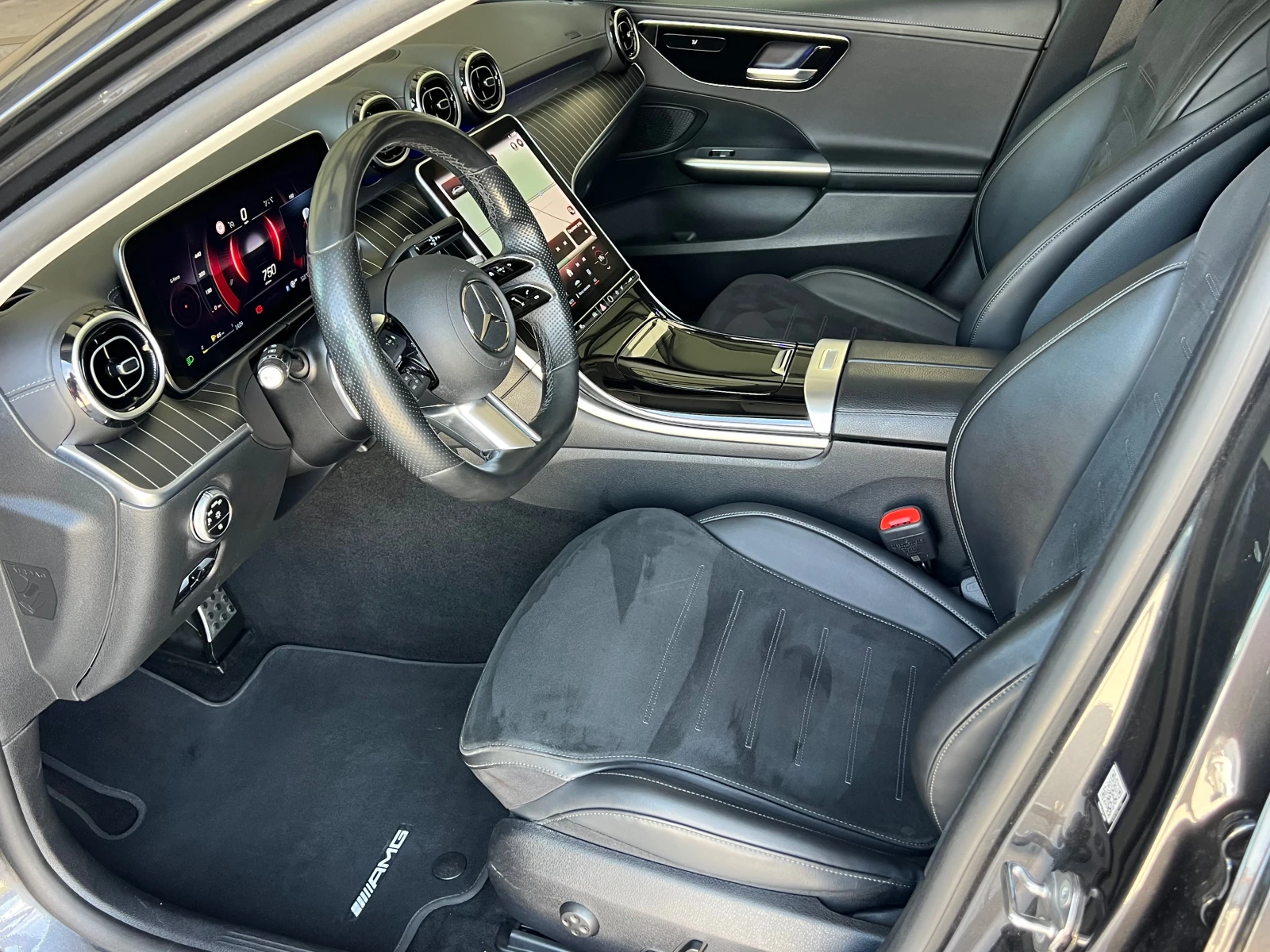 Mercedes-Benz C 220 d, MHEV, 4-MATIC, AMG LINE, NIGHT, FULL SERVICE MB, снимка 9 - Автомобили и джипове - 55298942