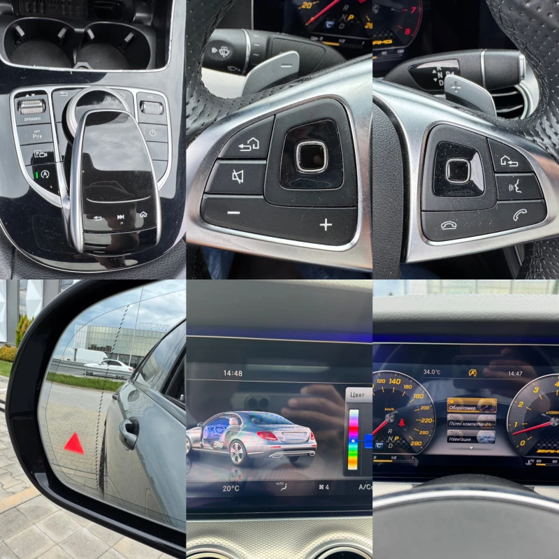 Mercedes-Benz E 350 AMG-ПАНОРАМА-BURMASTER-360КАМЕРИ-BURMASTER-BLIND, снимка 15 - Автомобили и джипове - 50389103