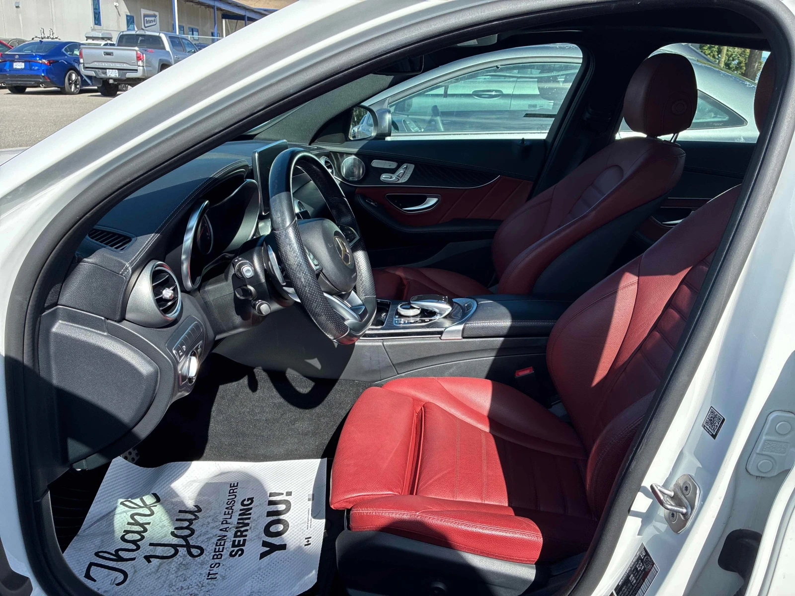 Mercedes-Benz C 43 AMG * BURMESTER * ЧЕРВЕНА КОЖА * ПАНО * CARFAX * , снимка 7 - Автомобили и джипове - 56012854