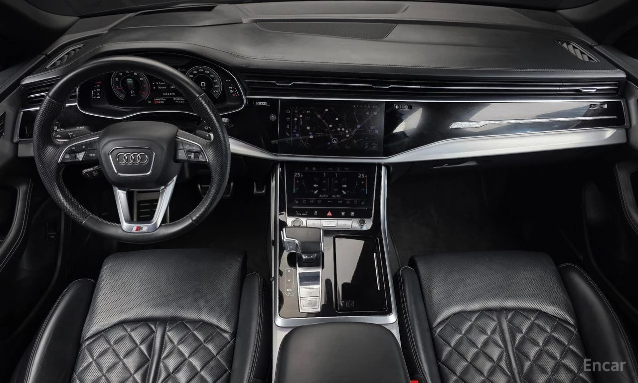 Audi Q8 55TFSI* MATRIX* S* LINE* ОБДУХВАНЕ* ХЕДЪП* LANE* A, снимка 6 - Автомобили и джипове - 55008585
