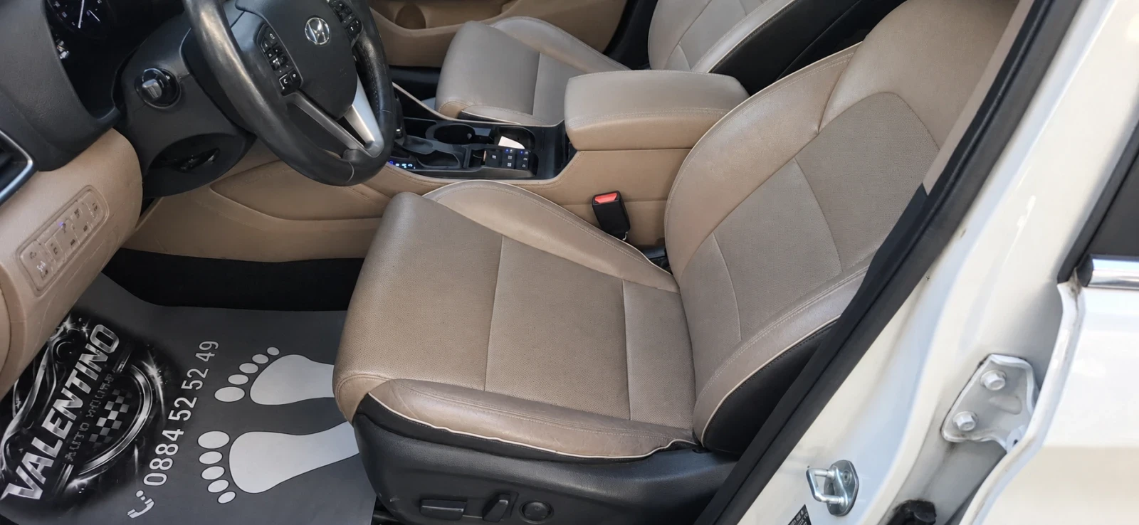 Hyundai Tucson 1.6 177�.�. | 4x4 | Vertex | White and Black | Mobile.bg � ����������� 15
