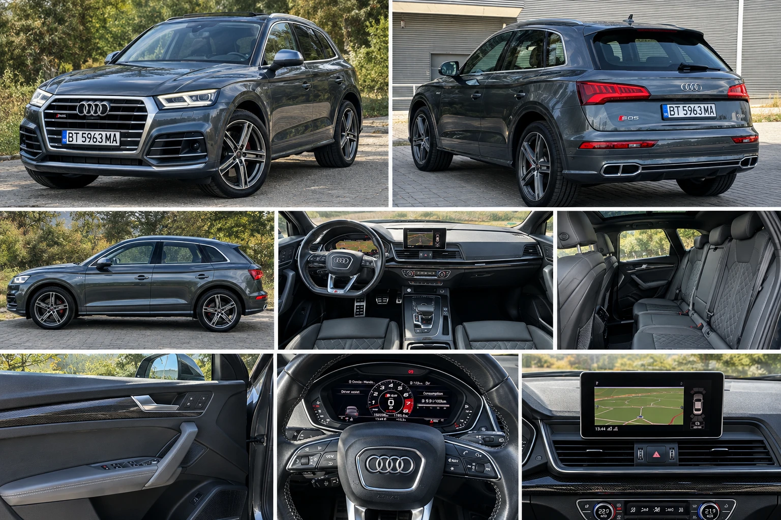 Audi SQ5 Quattro ZF | B&O | Virtual Cockpit | Панорама | Пе, снимка 7 - Автомобили и джипове - 56663801