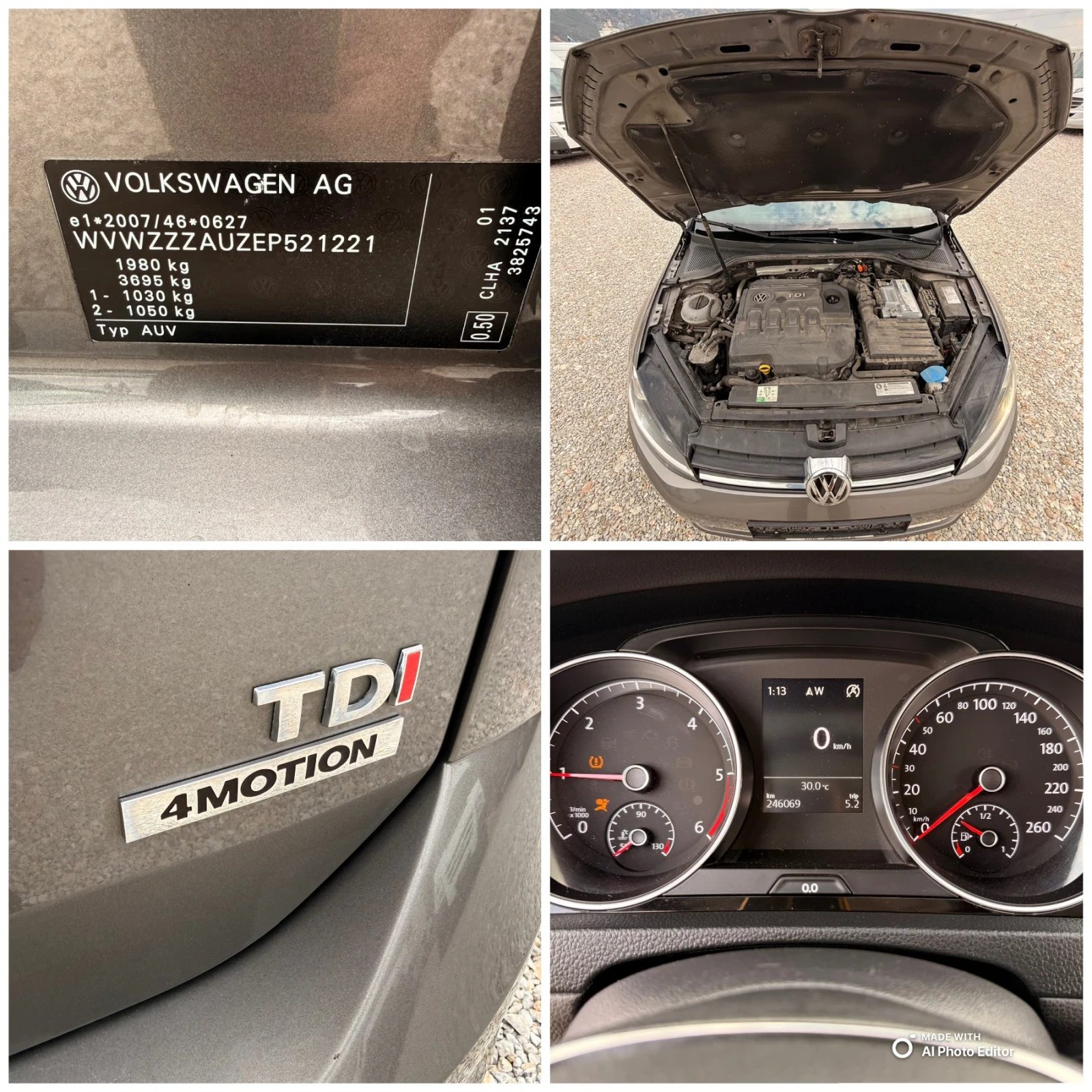 VW Golf ЛИЗИНГ-1.6TDi-4motion, снимка 17 - Автомобили и джипове - 56045822