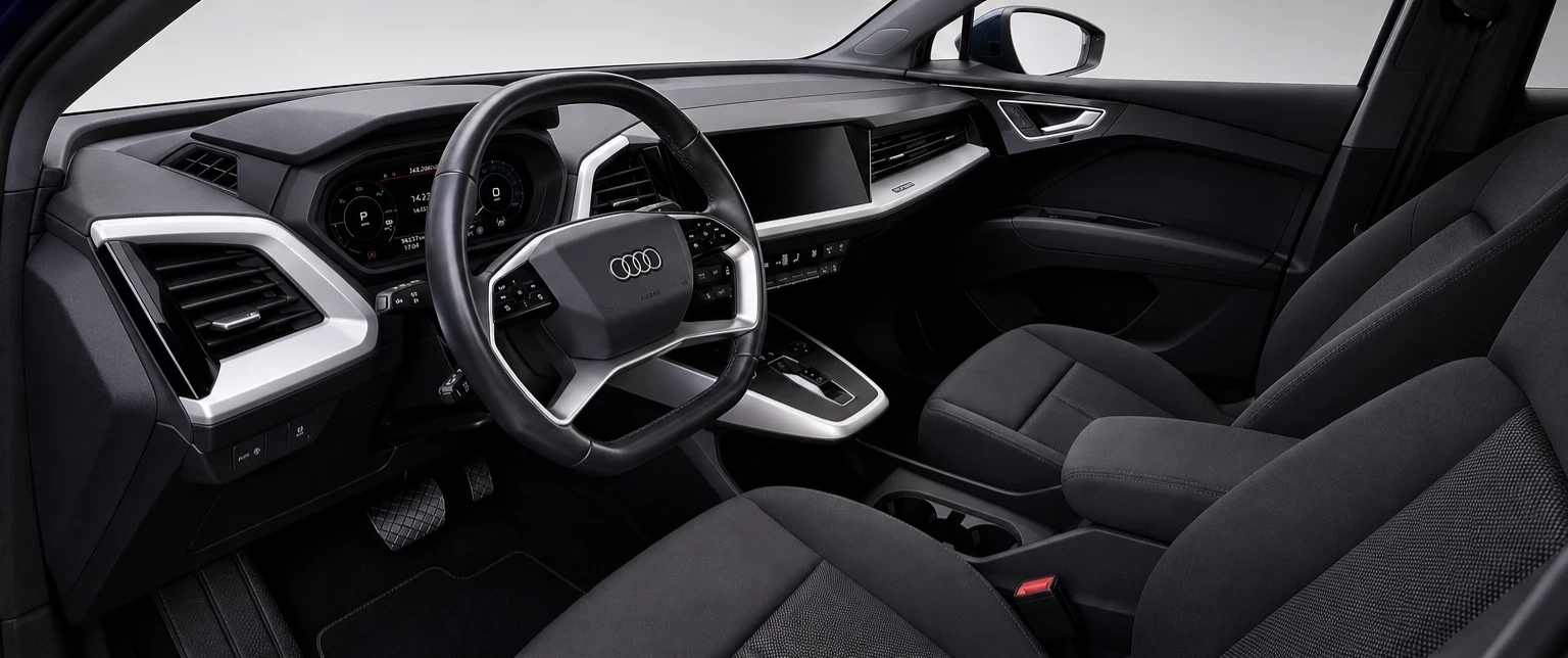 Audi Q4 E-Tron 40, Гаранция, лизинг, SOH 93.3%, Налична, снимка 4 - Автомобили и джипове - 54667587