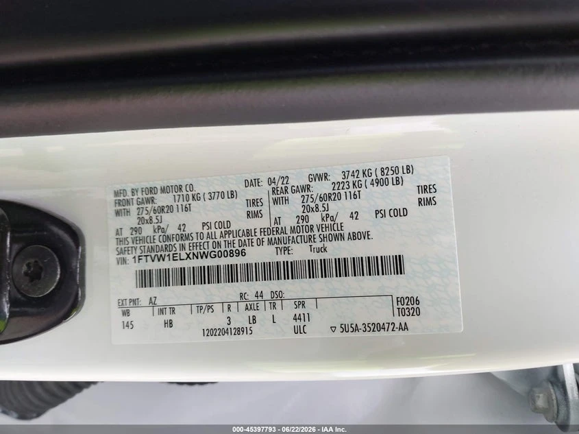 Ford F150 F-150 Lightning Lariat, снимка 9 - Автомобили и джипове - 55121780