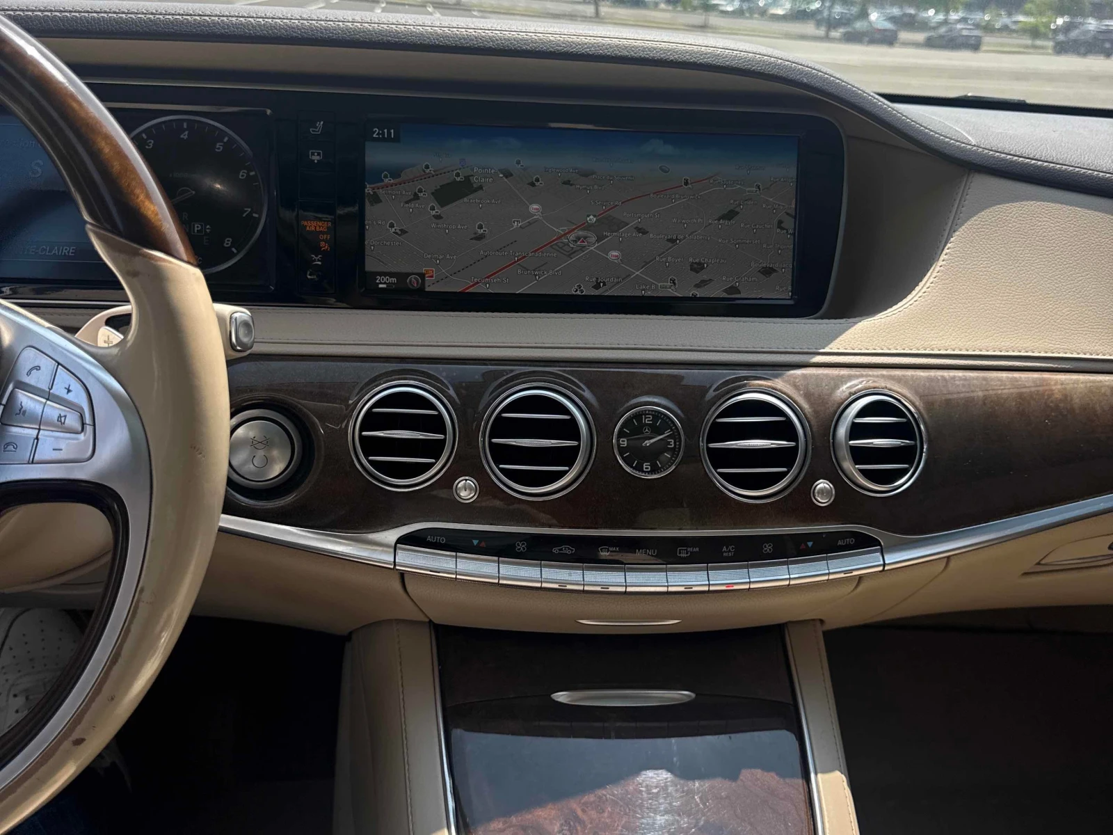 Mercedes-Benz S 400 * МАСАЖИ * ОБДУХВАНЕ * ДИСТРОНИК * BURMESTER, снимка 9 - Автомобили и джипове - 55891915