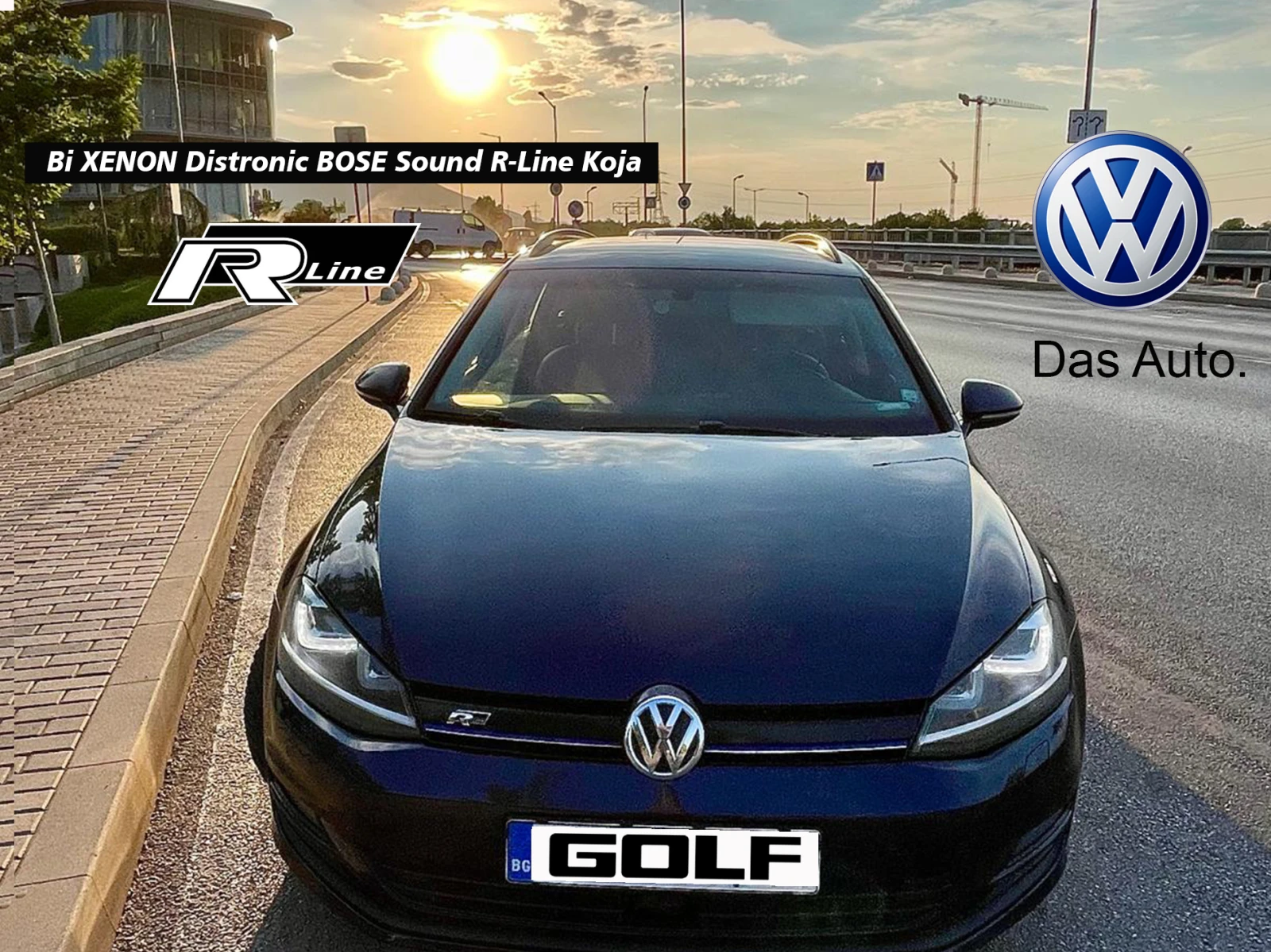 VW Golf R-Line Bose Distronic DSG7(НОВО) Led / Bi xenon, снимка 1