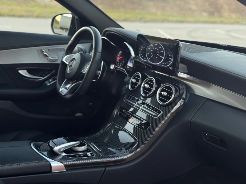 Mercedes-Benz C 43 AMG C63S             ORIGINAL OPTIK/CARBON PACKAGE, снимка 11 - Автомобили и джипове - 52650843