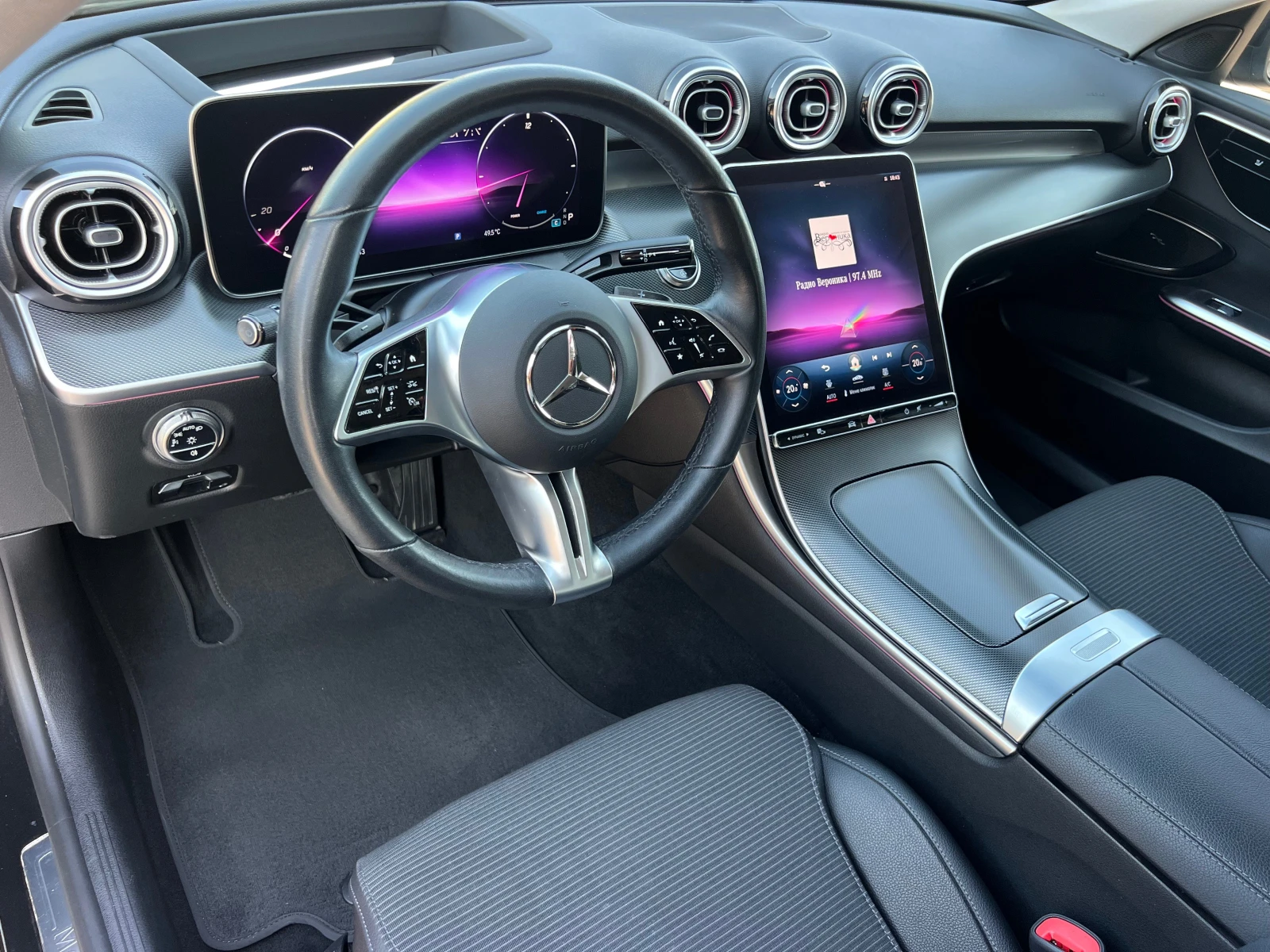 Mercedes-Benz C 300 d AMG/AMBIENT/MILD-HYBRID/LED/NAVI/360 KAMERA/FULL, снимка 12 - Автомобили и джипове - 55815944