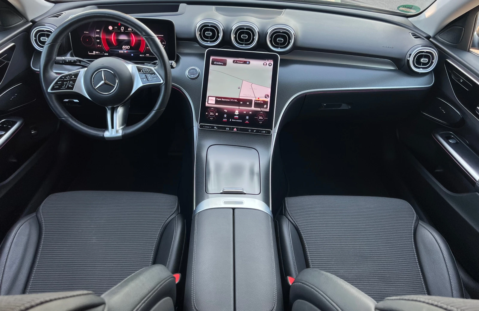 Mercedes-Benz C 300 d AMG/AMBIENT/MILD-HYBRID/LED/NAVI/360 KAMERA/FULL, снимка 8 - Автомобили и джипове - 55815944