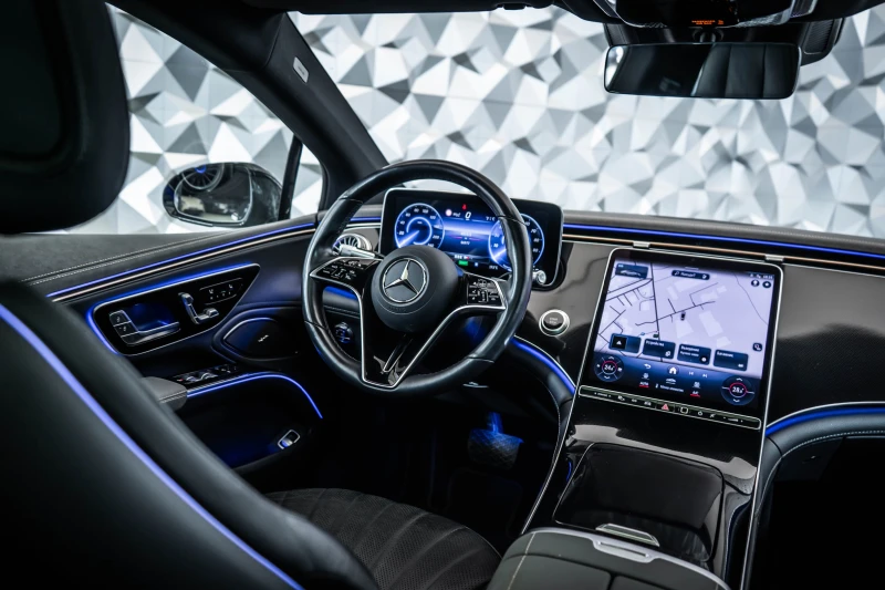 Mercedes-Benz EQS 450+ Night* ElectricArt* Distronic* Pano, снимка 10 - Автомобили и джипове - 53005149