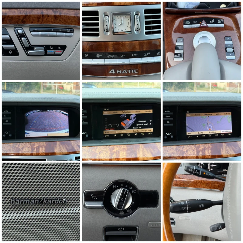 Mercedes-Benz S 500 388к.с V8 * 4-Matic* * Swiss* * Face-Lift* , снимка 15 - Автомобили и джипове - 51176897