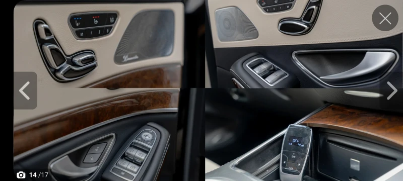 Mercedes-Benz S 500 4MATIC/AMG/TV/HEADUP/HUD, снимка 17 - Автомобили и джипове - 52961428
