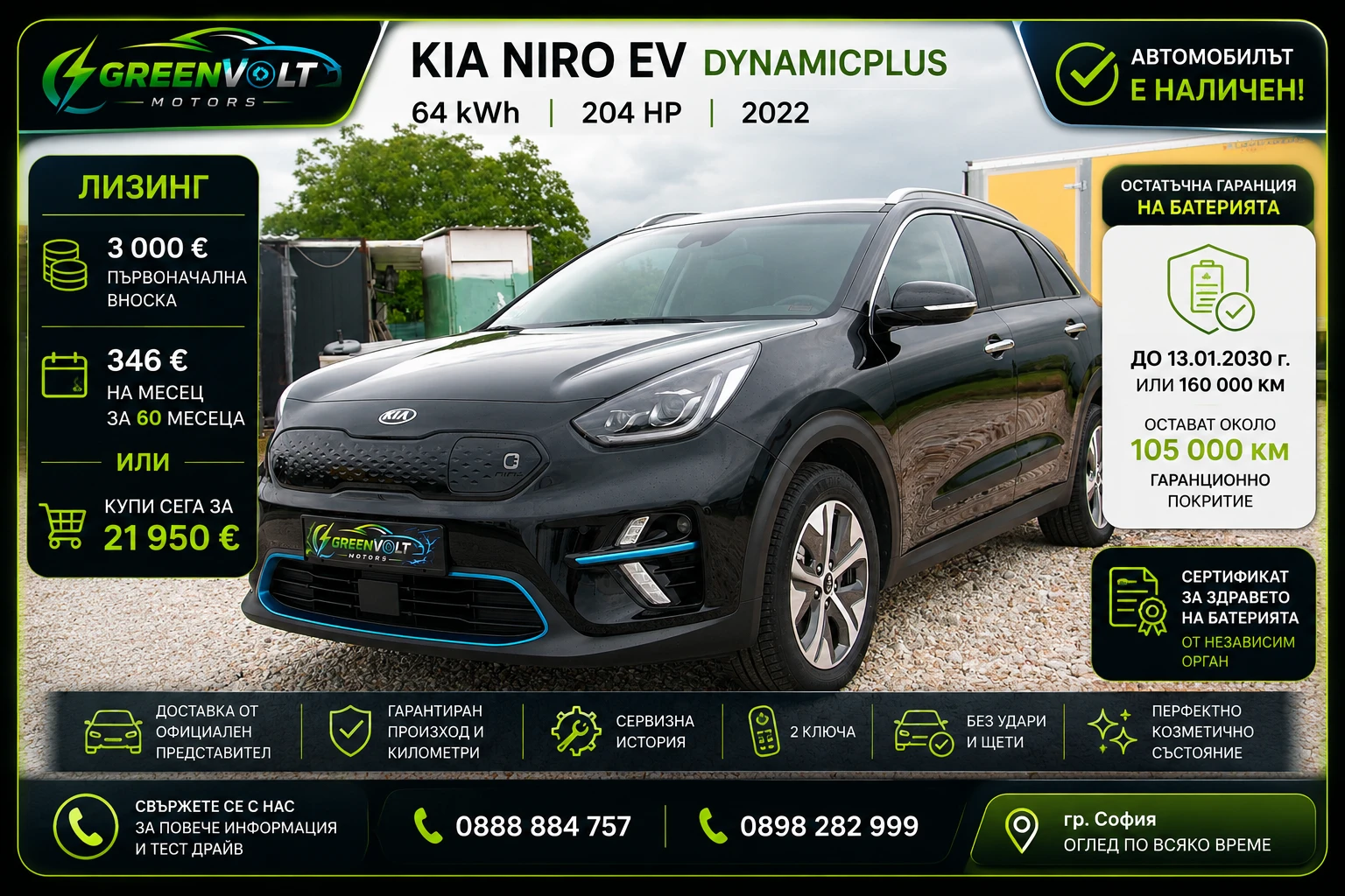 Kia Niro 346 ���� �� ����� | �������� | SoH 100% | Mobile.bg � ����������� 1