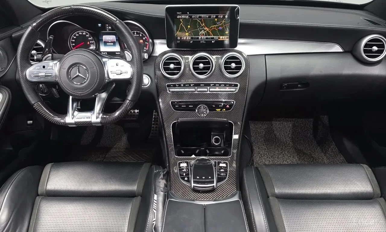 Mercedes-Benz C 63 AMG HEAD UP/BURMASTER/BUCKET/360 КАМ/ПОДГРЕВ, снимка 7 - Автомобили и джипове - 56002131